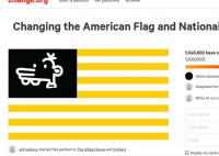 上百万网民请愿修改美国国旗 特朗普有怎么回应吗？