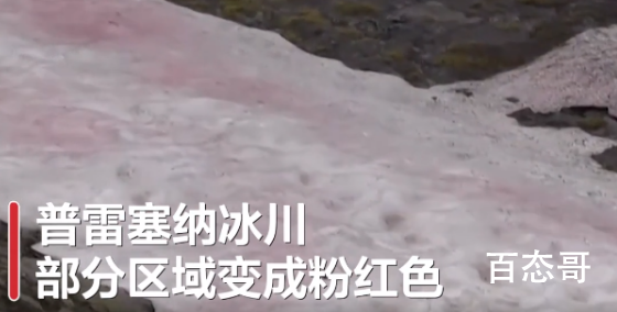 阿尔卑斯山出现粉色冰川 冰川变色是什么原因导致的？