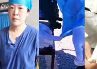 新疆防疫人员脱下防护服倒出汗水 新疆医护人员你们辛苦了！