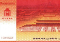 紫禁城建成600年纪念券发行 发行量是多少？