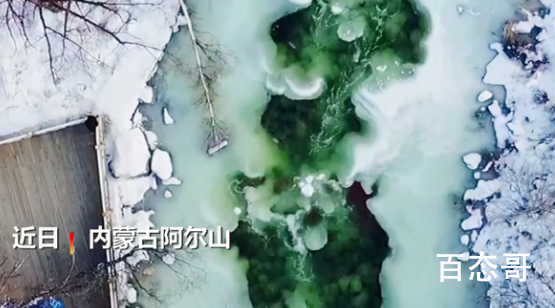阿尔山不冻河现翡翠河段 这种奇观多长时间出现一次