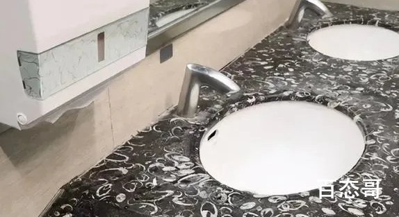 贵阳机场厕所洗手池布满化石 这种化石叫什么价格高吗
