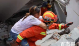 湖南汝城一栋7层民房垮塌 湖南省消防救援总队正在救援中