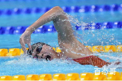 王简嘉禾1500米自由泳第4 决赛比预赛慢了5秒还是经验不足