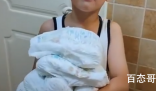 扬州10岁男孩冷冻尿不湿送给医护  打湿后冰冻然后是当作尿不湿用？