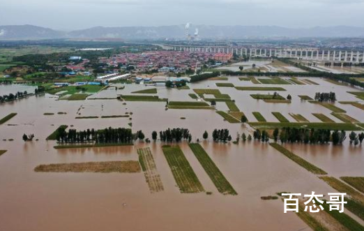 从60万米高空看山西水灾有多严重  9月份已经下了半个月的雨导致土壤已经饱和