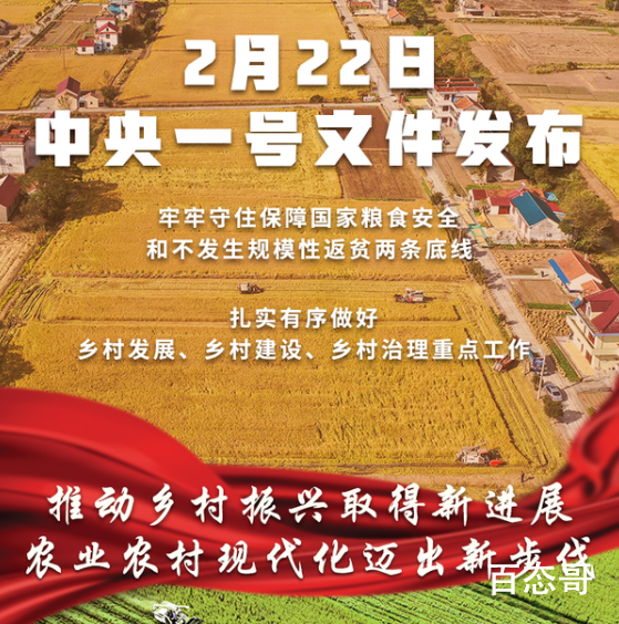 2022年中央一号文件发布 大力扶持农业乡村发展建设治理