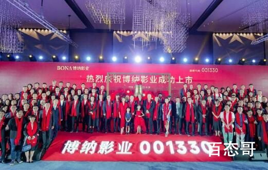 于冬金巧巧带娃庆祝博纳上市 博纳影业首日涨幅如何