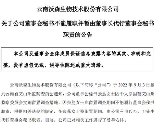 云南疫苗龙头“美女董秘”被查 到底是什么情况