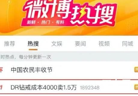 DR1.5万钻戒成本仅4000 钻戒利润是真的大