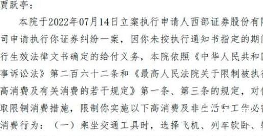 贾跃亭再次被限制高消费 贾跃亭计被执行金额为多少了