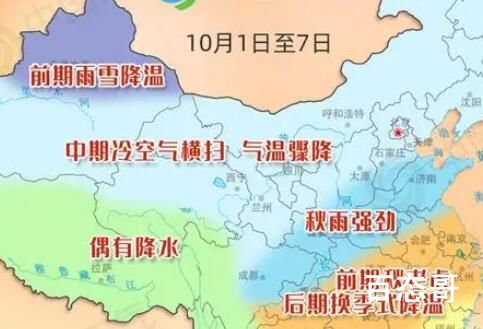 国庆期间气温大跳水 一年四季一周四季一日四季