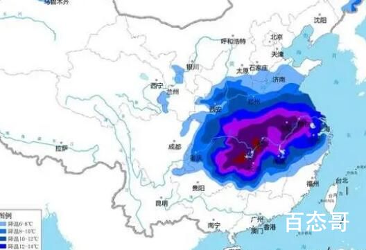 南方降温降到预报图发紫 一次降温20度感觉从盛夏到了寒冬