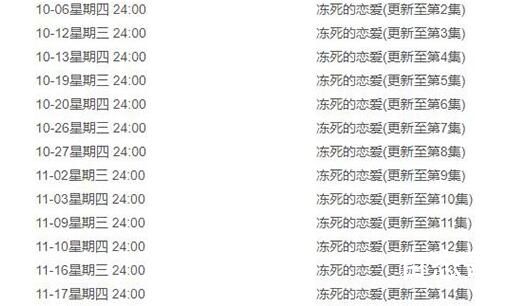 韩剧《冻死的爱情》每周几更新每次更新几集 冻死的恋爱剧情介绍