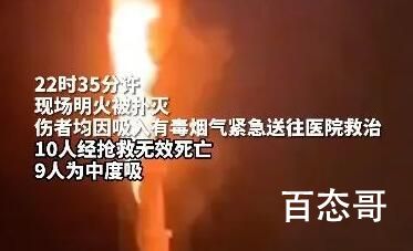 乌鲁木齐一住宅楼起火致10人死亡 疑似插线板着火引起