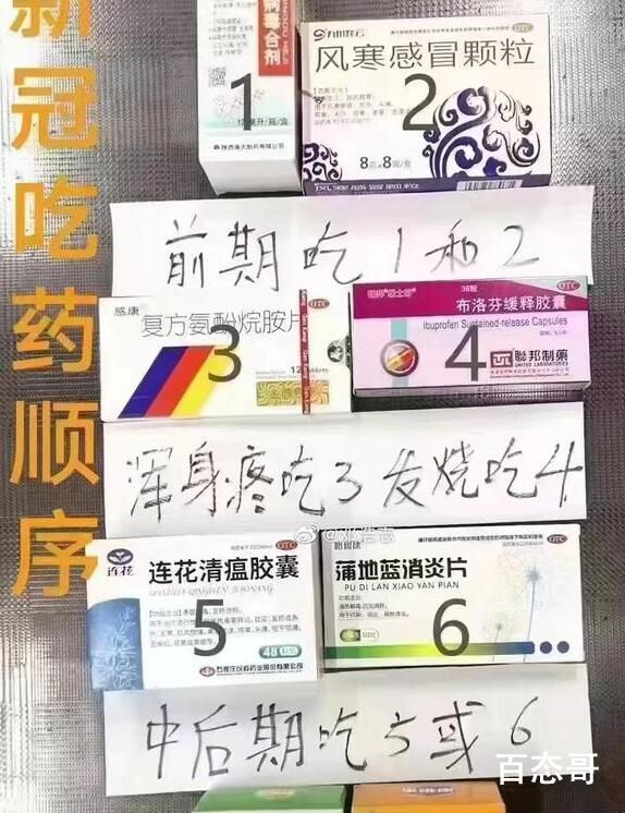 “新冠吃药顺序图”疯传 医生提醒 根本就没有吃药预防这个说法