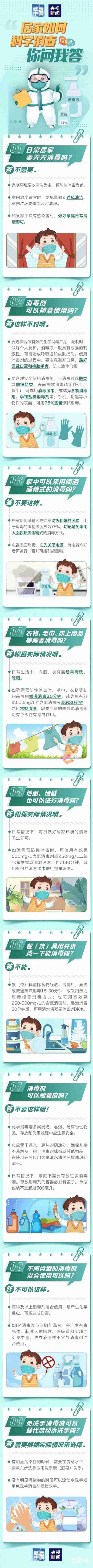 居家如何科学消毒 一图了解  家中可以采用喷洒酒精式的消毒吗?