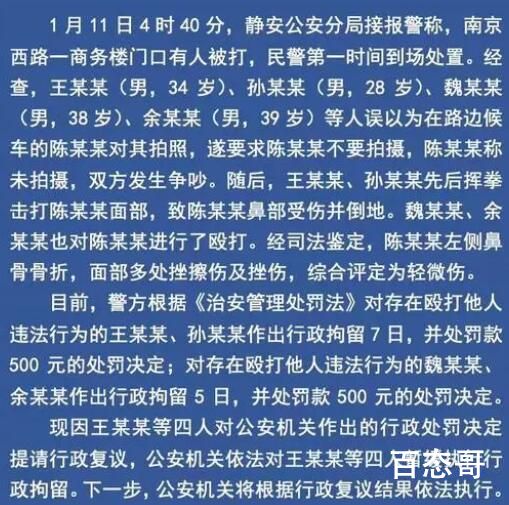 王思聪疑因打人被拘提请行政复议 假如是偷拍就可以打人吗？