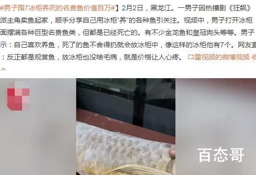 男子囤7冰柜养死的名贵鱼价值百万 红烧着吃它不香吗