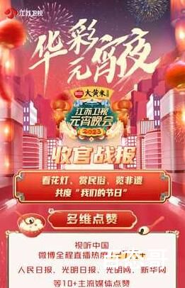 实力出圈!2023江苏卫视元宵晚会收视领跑热度登顶