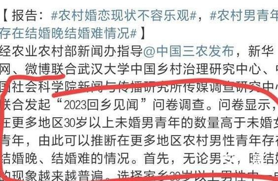 农村婚恋现状不容乐观 低工资低福利造成的不是女方彩礼造成的