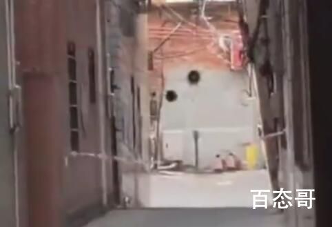广东湛江疑地陷数幢楼倾斜 旁边开发商挖地基弄的?