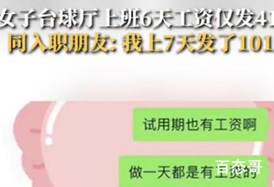 女子上班6天工资仅发41元 必须严惩重罚