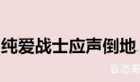 网络用语纯爱战士应声倒地是什么梗 