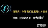 40斤蟒蛇爬进派出所110求助119 该蛇为国家二级保护动物网纹蟒