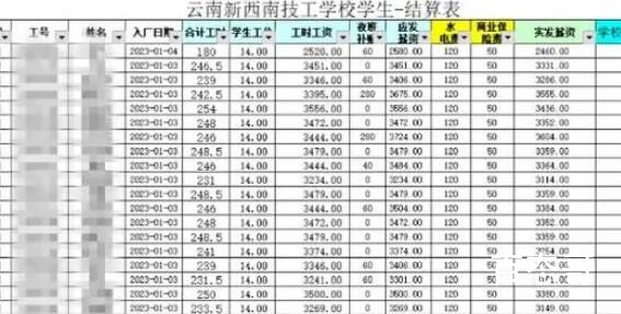 一学校被曝强制学生进厂“打螺丝”  这学校中介费挣麻了